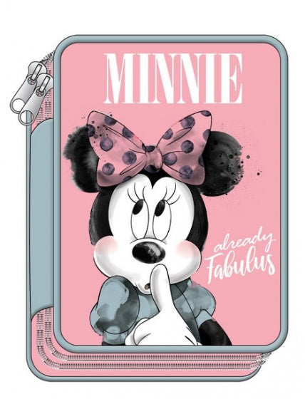 etui Minnie Mouse junior 18 x 15 cm polyester roze