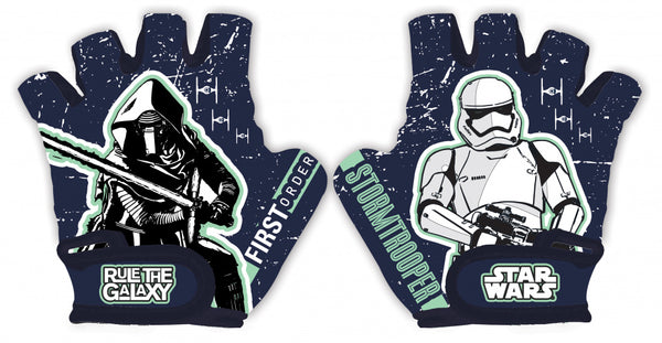 fietshandschoenen Stormtrooper jongens blauw maat S
