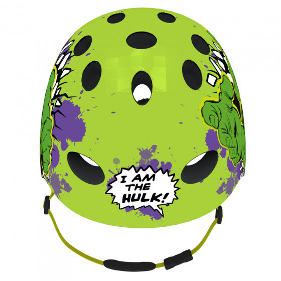 fietshelm Hulk jongens groen maat 54/58 cm
