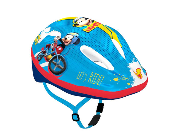 fietshelm Mickey Mouse junior blauw maat 52/56 cm