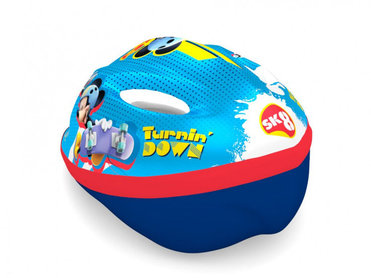 fietshelm Mickey Mouse junior blauw maat 52/56 cm