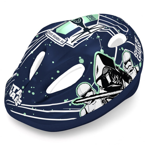 fietshelm Stormtrooper jongens donkerblauw maat 52/56 cm
