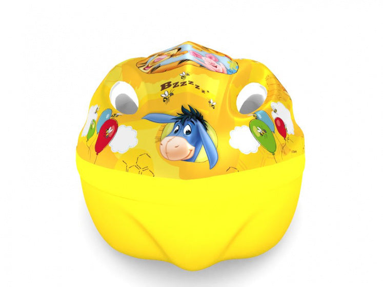 fietshelm Winnie de Poeh junior geel maat 52/56 cm