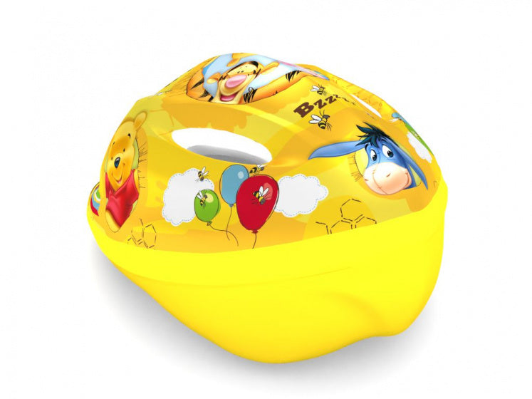 fietshelm Winnie de Poeh junior geel maat 52/56 cm
