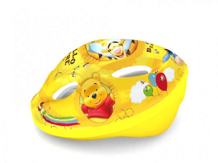 fietshelm Winnie de Poeh junior geel maat 52/56 cm