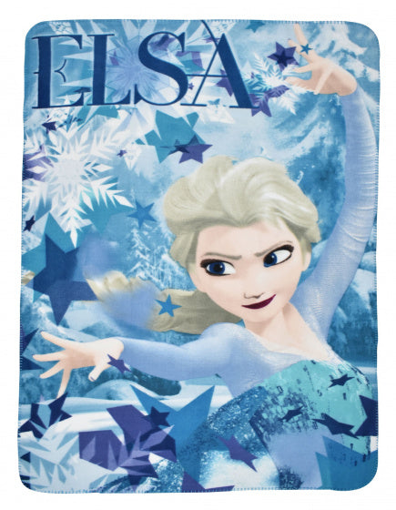 fleecedeken Frozen junior 100 x 140 cm blauw