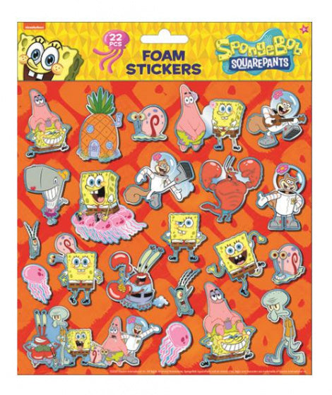 foamstickers Spongebob 24x20,5 cm 22-delig oranje