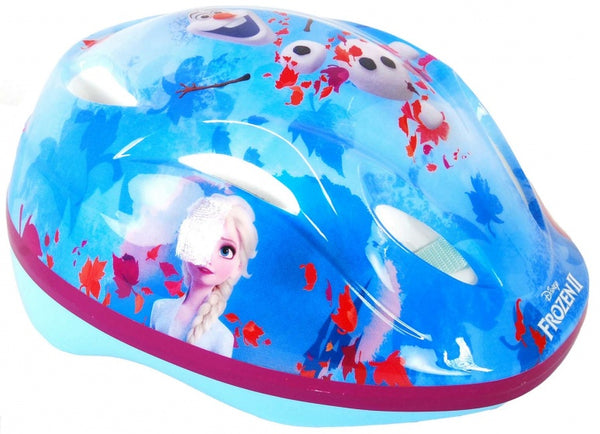 Fietshelm/skatehelm Disney Frozen 2 51-55cm - lichtblauw/paars