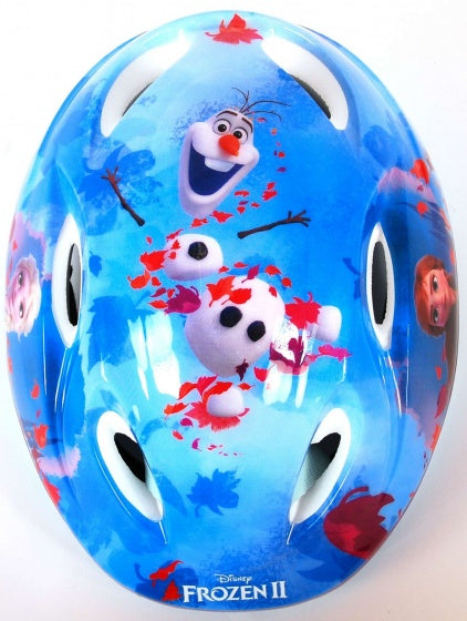 Fietshelm/skatehelm Disney Frozen 2 51-55cm - lichtblauw/paars