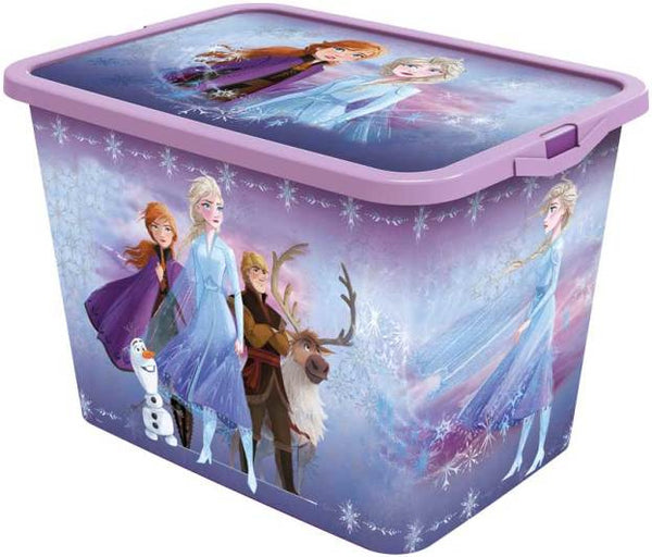 opbergbox Frozen 23 liter paars