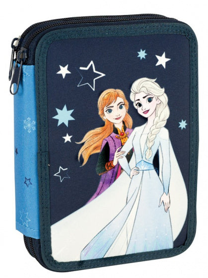 etui Frozen 2 junior 18 cm polyester blauw 27-delig
