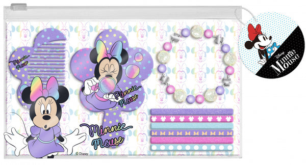 haaraccessoires-set Minnie Mouse paars 9-delig