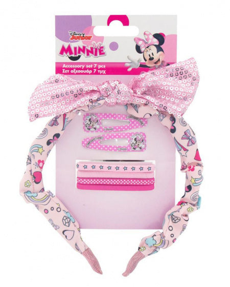 haaraccessoireset Minnie Mouse meisjes roze 7-delig