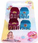 haarclipjes Soy Luna 4 stuks blauw/paars