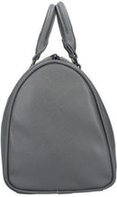 handtas Marie 30 x 22 cm polyurethaan grijs/wit/roze