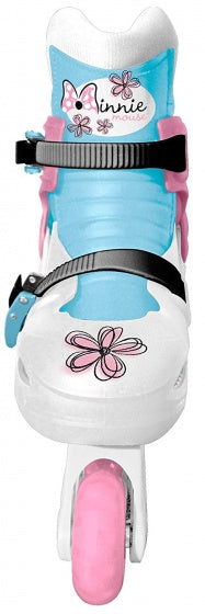 inline skates Minnie Mouse hardboot wit/blauw maat 34/37