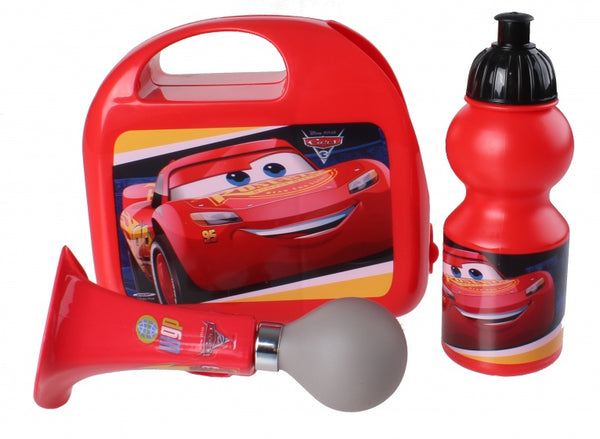 kinderfietsset Combo Cars jongens rood 3-delig