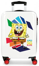 koffer Spongebob junior 34 liter ABS 55 cm rood/wit