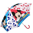 kinderparaplu Mickey 40 cm polyester rood/wit/blauw