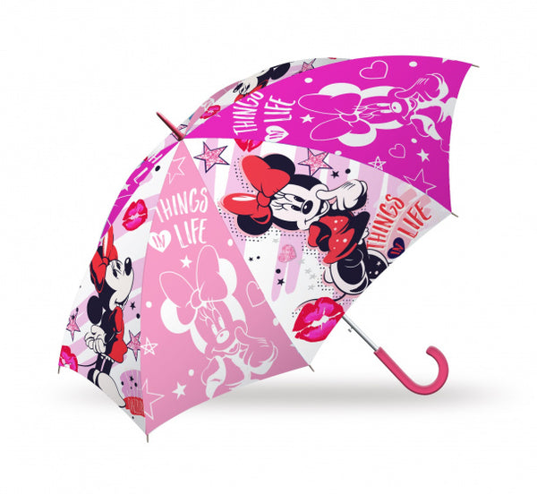 kinderparaplu Minnie Mouse junior 41 cm polyester roze
