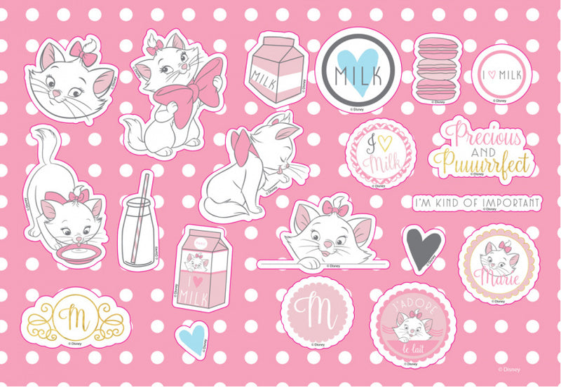 kleur- en stickerboek Marie junior 23 x 33 cm roze