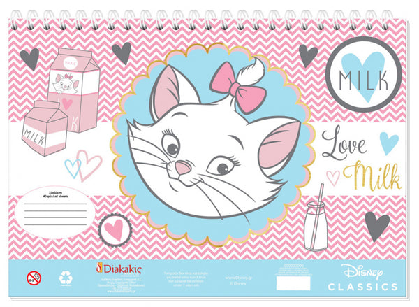 kleur- en stickerboek Marie junior 23 x 33 cm roze