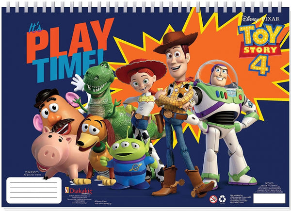 kleur- en stickerboek Toy Story 4 junior 33 cm papier