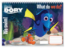 kleurboek Finding Dory junior 33 cm papier donkerblauw