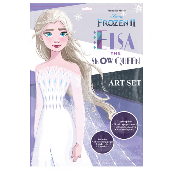 kleurboek Frozen 2 junior papier paars/wit 26-delig