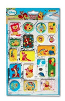 kleurplaat en stickers Winnie the Pooh