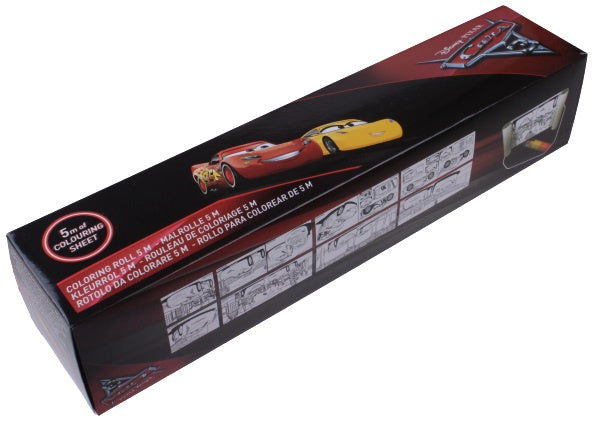 kleurplaat rol Cars junior 5 meter papier 2-delig