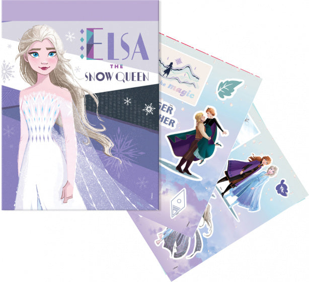 kleurset Frozen II meisjes 54 x 47 cm paars 22-delig