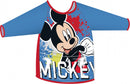 kliederschort met mouwen Mickey Mouse PVC blauw one-size