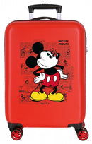 koffer Mickey Mouse junior 70 liter 48 x 68 cm ABS rood