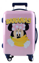 koffer Minnie Bananas junior 55 cm ABS roze/geel
