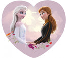 kussen Frozen II junior 34 x 33 cm polyester/pluche lila