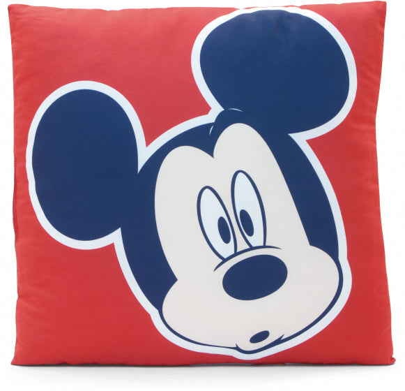 kussens Mickey Mouse junior 40 cm microfiber rood/blauw