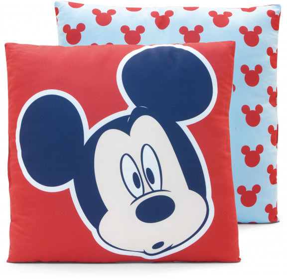 kussens Mickey Mouse junior 40 cm microfiber rood/blauw