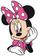 kussen Minnie Mouse junior 28 x 20 cm polyester roze/wit