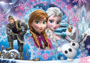 legpuzzel Frozen junior karton blauw 104 stukjes