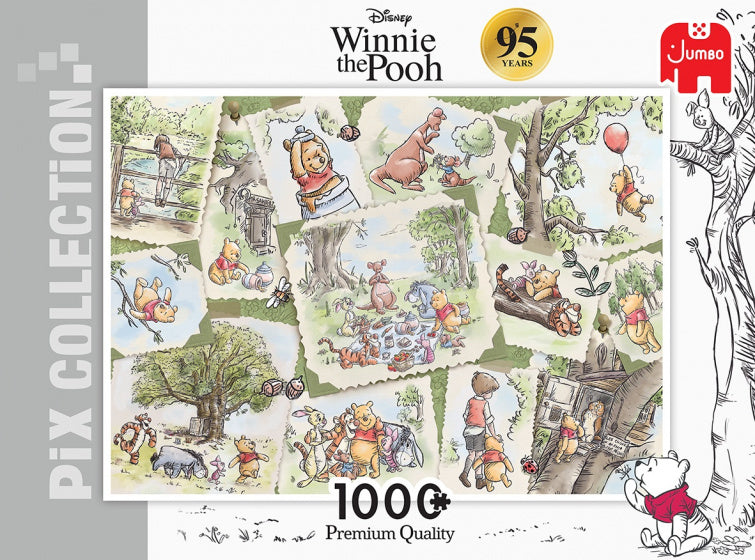 legpuzzel Winnie the Pooh 95th Anniversary 1000 stukjes
