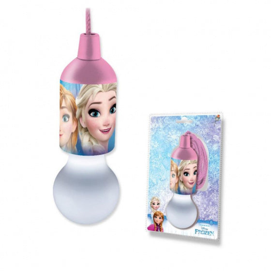 treklamp Frozen led meisjes 17 cm roze