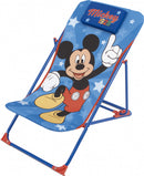 loungestoel Mickey Mouse 66 x 61 cm polyester/staal blauw
