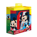 lunchset Mickey Mouse junior aluminium blauw 2-delig