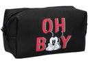 make-up tasje Mickey Mouse 18 x 10 cm polyester zwart