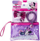 make-uptasje Minnie Mouse meisjes 15 cm paars 4-delig