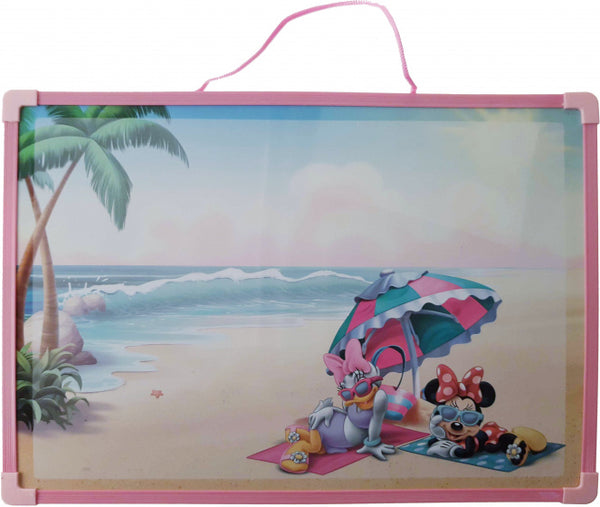 memobord Minnie Mouse meisjes 40 x 30 cm roze 2-delig