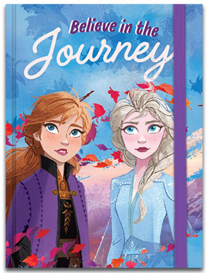 notitieboek Frozen II meisjes 13,5 x 10 cm blauw/paars