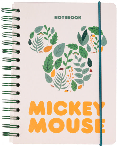 notitieboek Micky Mouse hardcover A5 14,8 x 21 cm wit