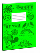 notitieboek Minnie Mouse B5 papier 40 pagina's groen